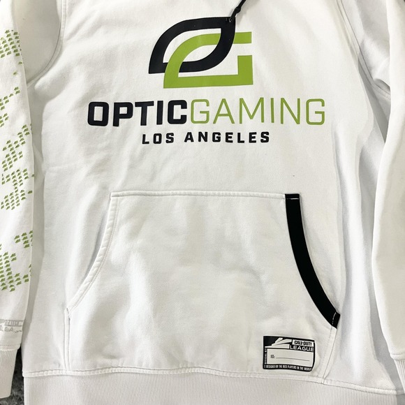 Optic Gaming Los Angeles Sweatshirt Mens XL White Call‎ Of Duty League Hoodie - Picture 2 of 8
